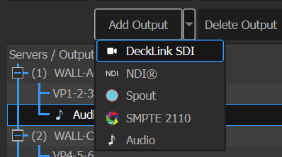 add output menu