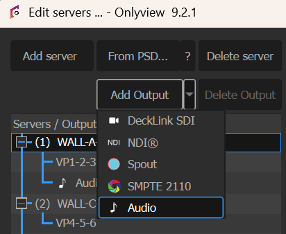 audio output creation